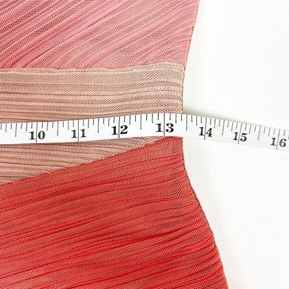 BCBGMaxAzria Kira Colorblock One Shoulder Ruched Bodycon Mini Dress. Size M - Picture 7 of 11